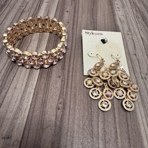 Style & Co. Gold Bracelet and Earring Set
